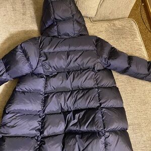 Chic Navy Hooded Puffer Coat